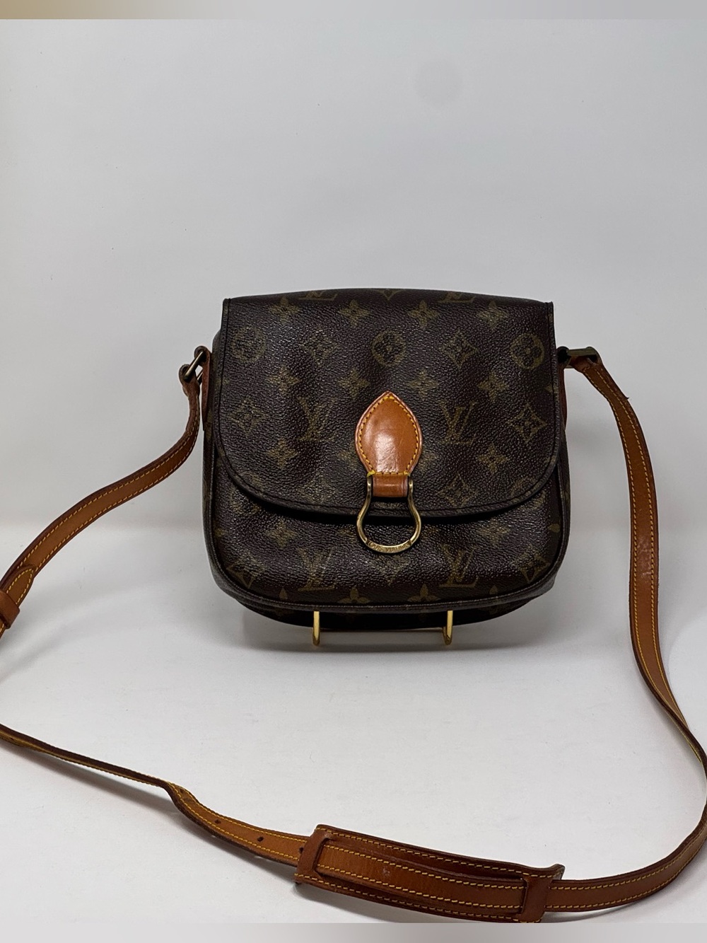 💯LOUIS VUITTON monogram St Cloud MM crossbody Bag